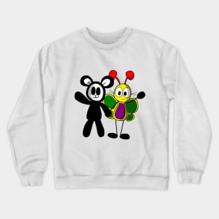 Baby Lamb and Belle Waving Crewneck Sweatshirt